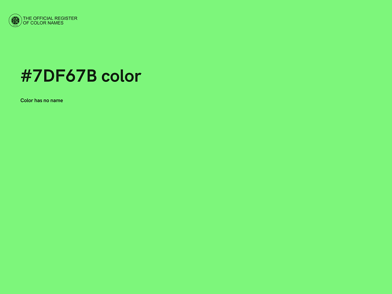 #7DF67B color image