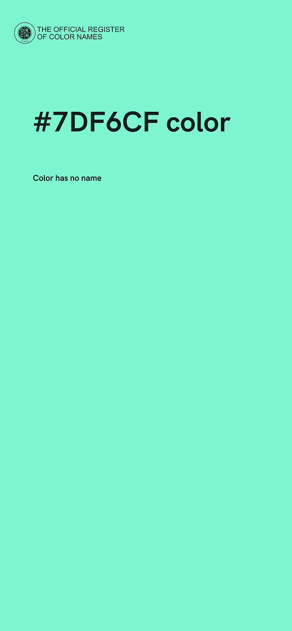 #7DF6CF color image