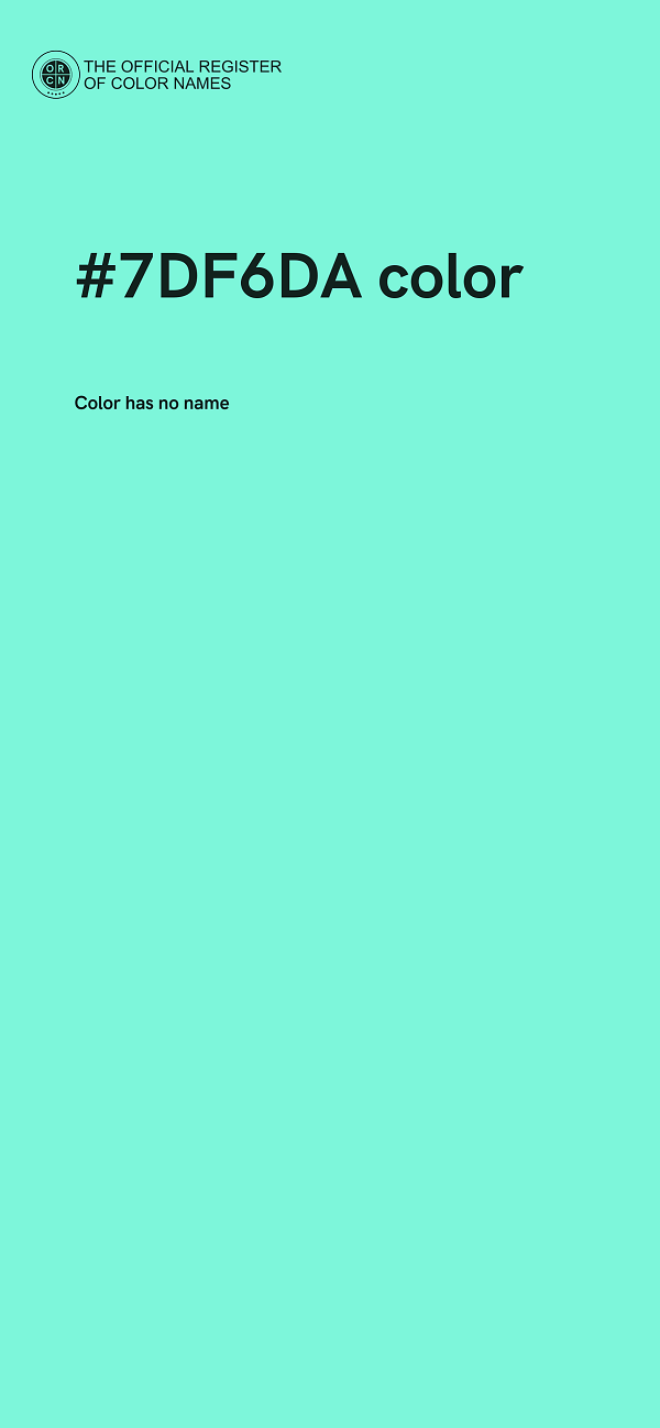#7DF6DA color image