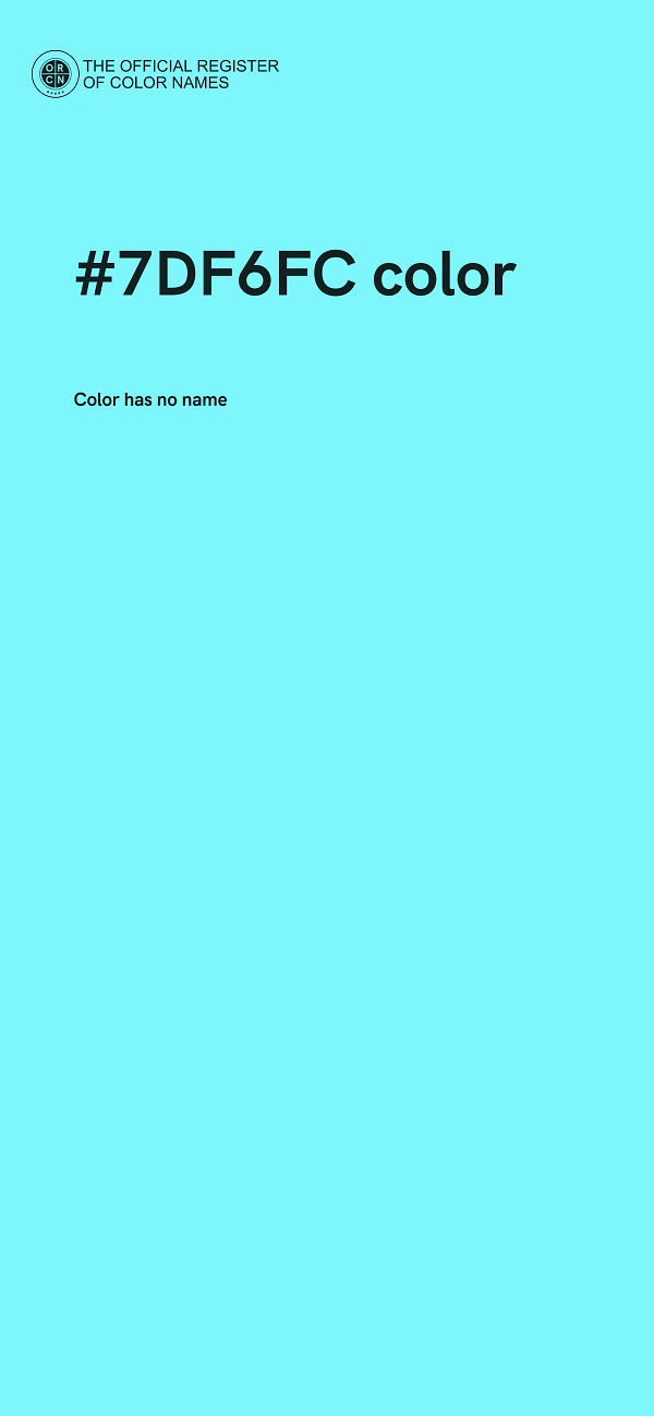 #7DF6FC color image