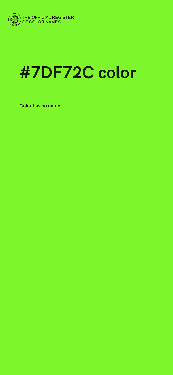 #7DF72C color image