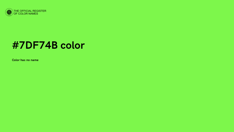 #7DF74B color image