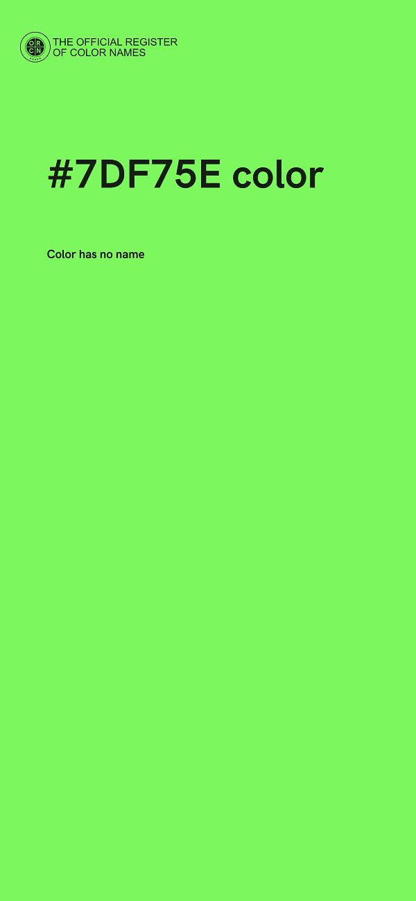 #7DF75E color image