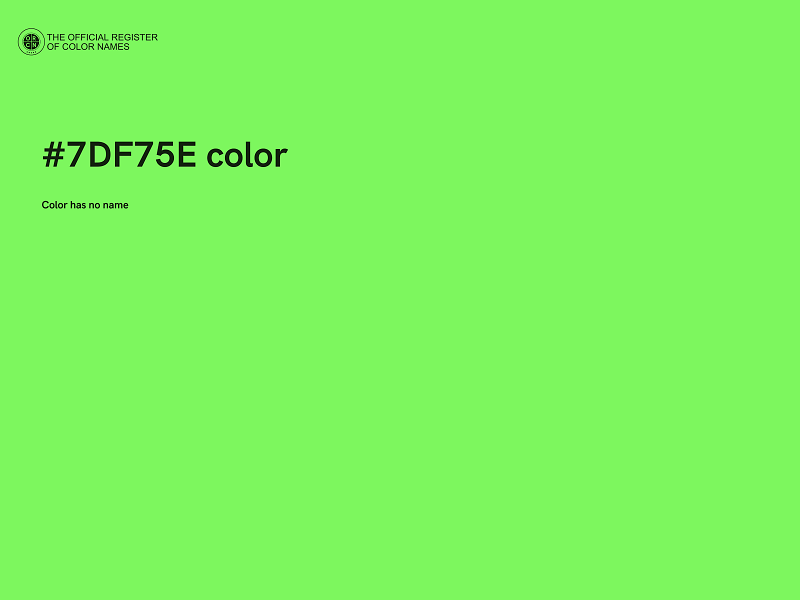 #7DF75E color image