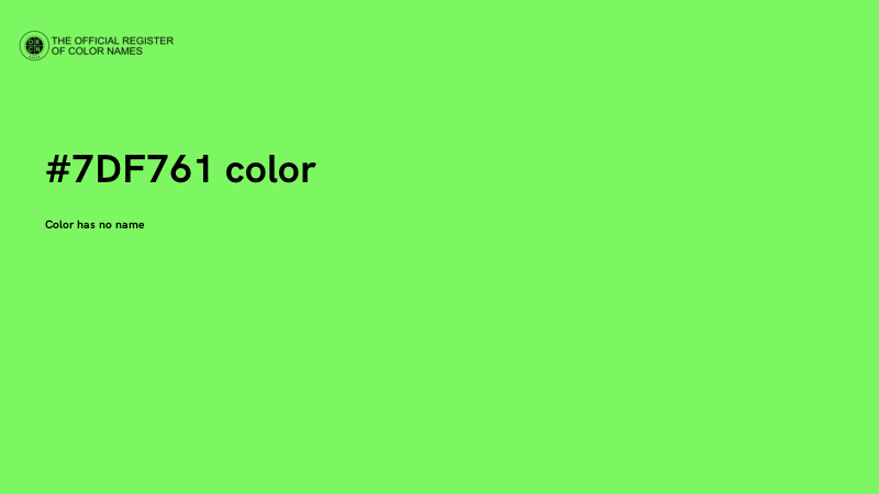 #7DF761 color image