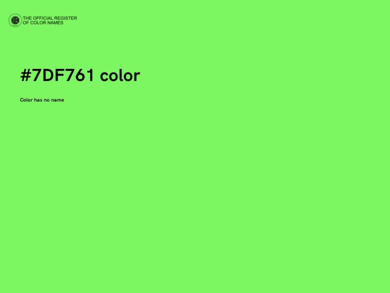 #7DF761 color image