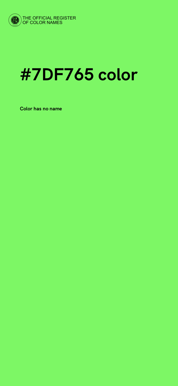 #7DF765 color image