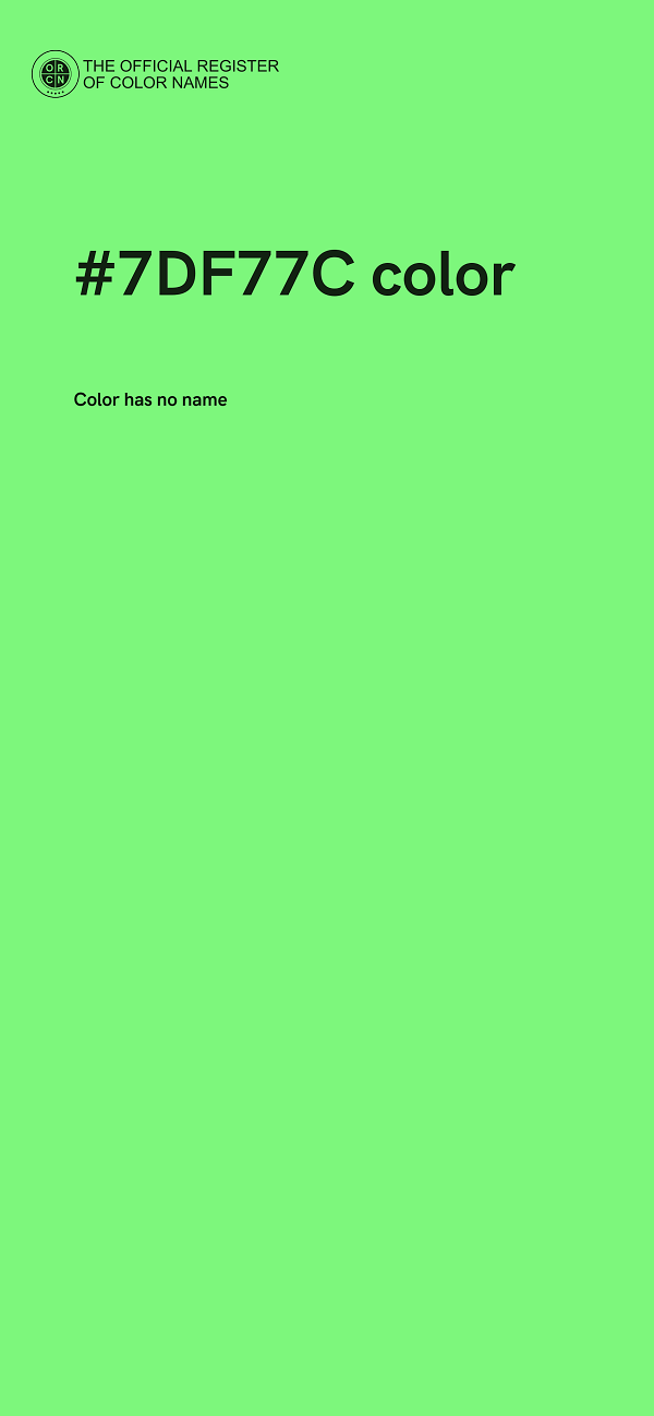 #7DF77C color image