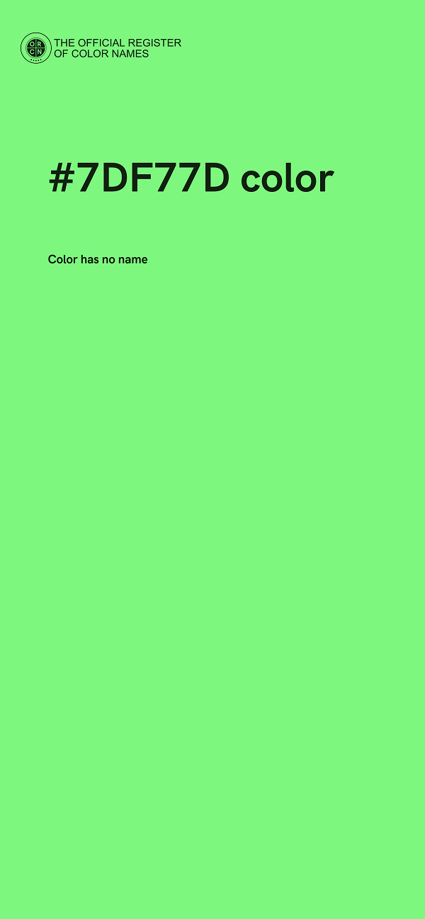 #7DF77D color image