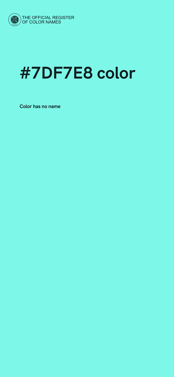 #7DF7E8 color image