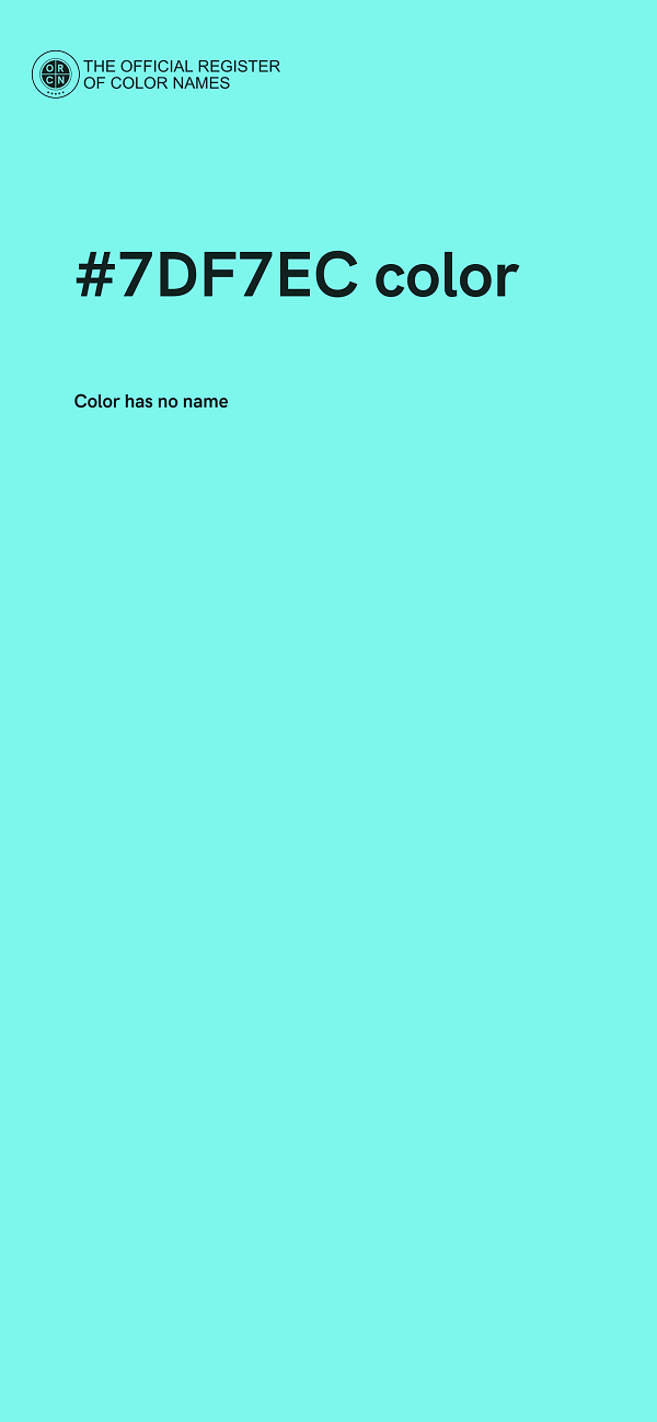 #7DF7EC color image