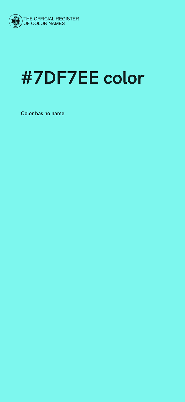 #7DF7EE color image