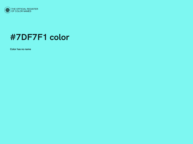 #7DF7F1 color image