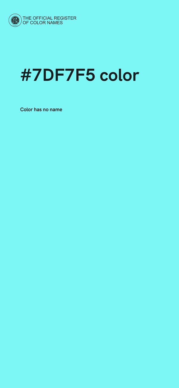 #7DF7F5 color image