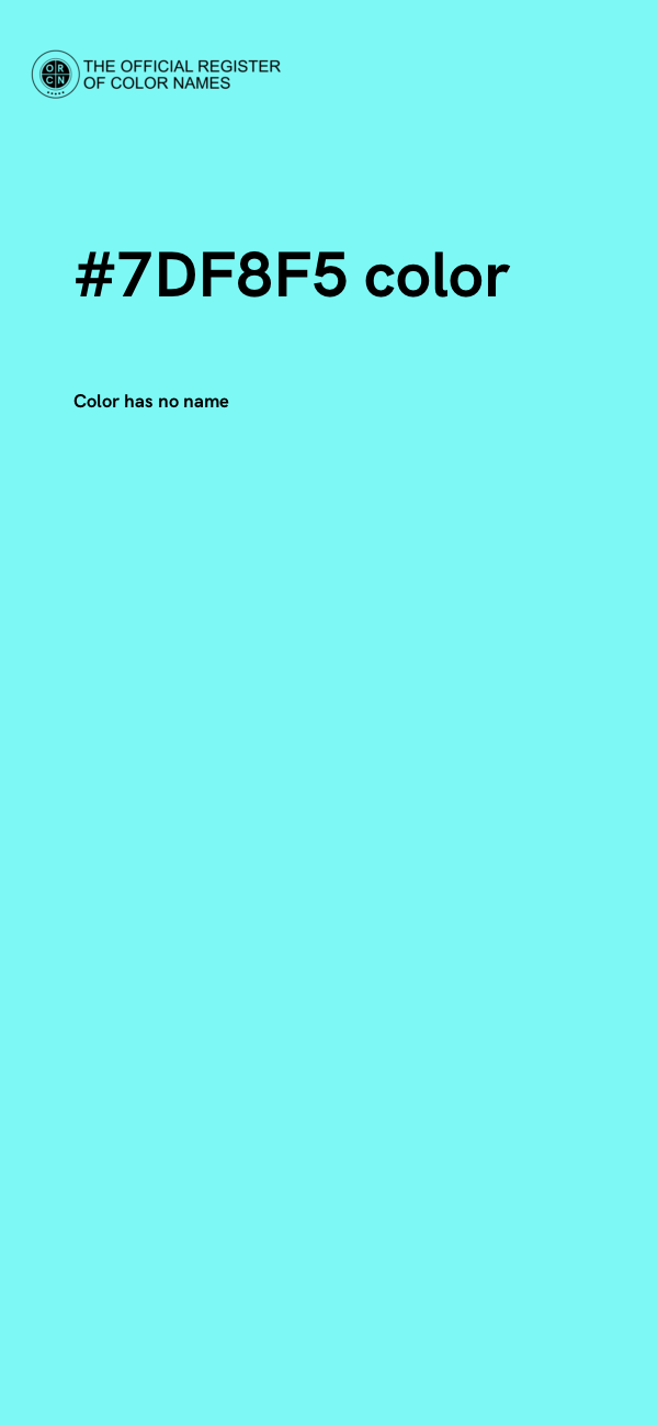 #7DF8F5 color image