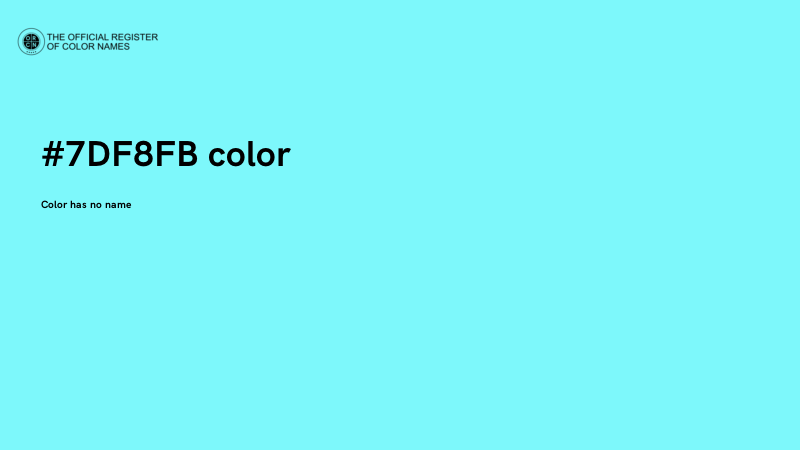 #7DF8FB color image