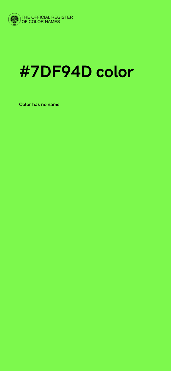 #7DF94D color image