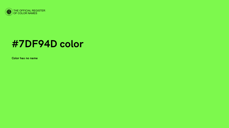 #7DF94D color image
