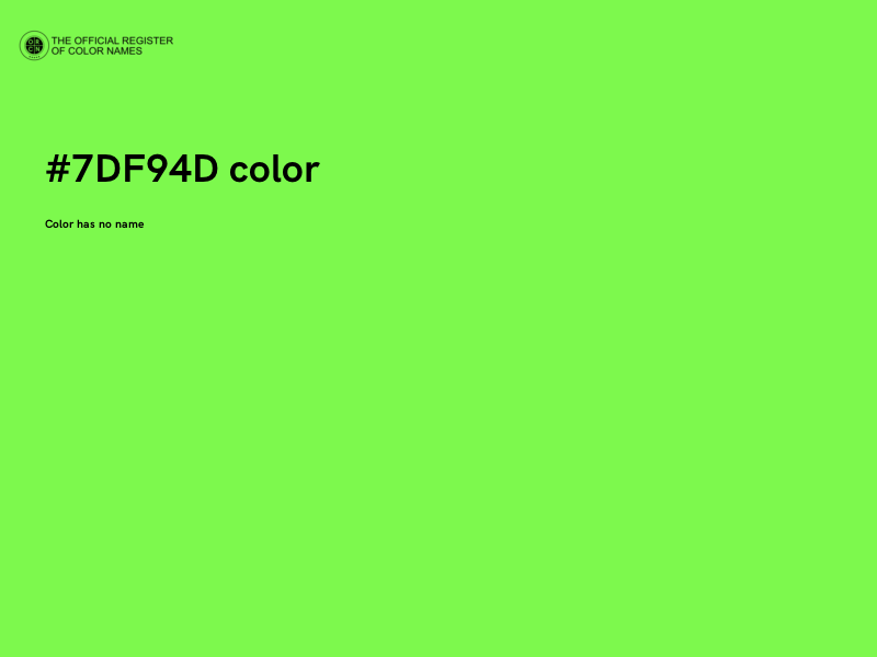 #7DF94D color image