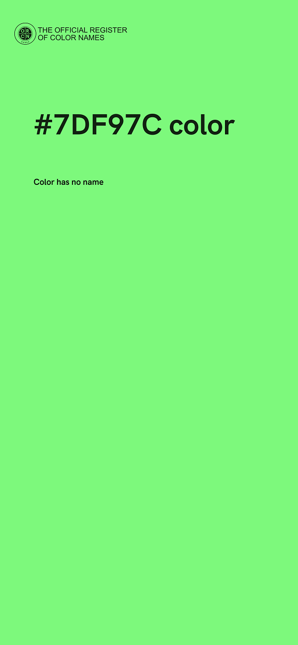 #7DF97C color image