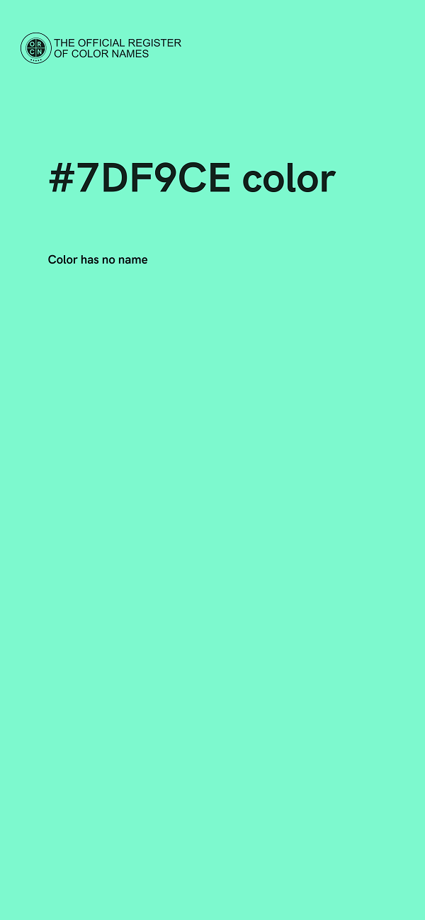 #7DF9CE color image