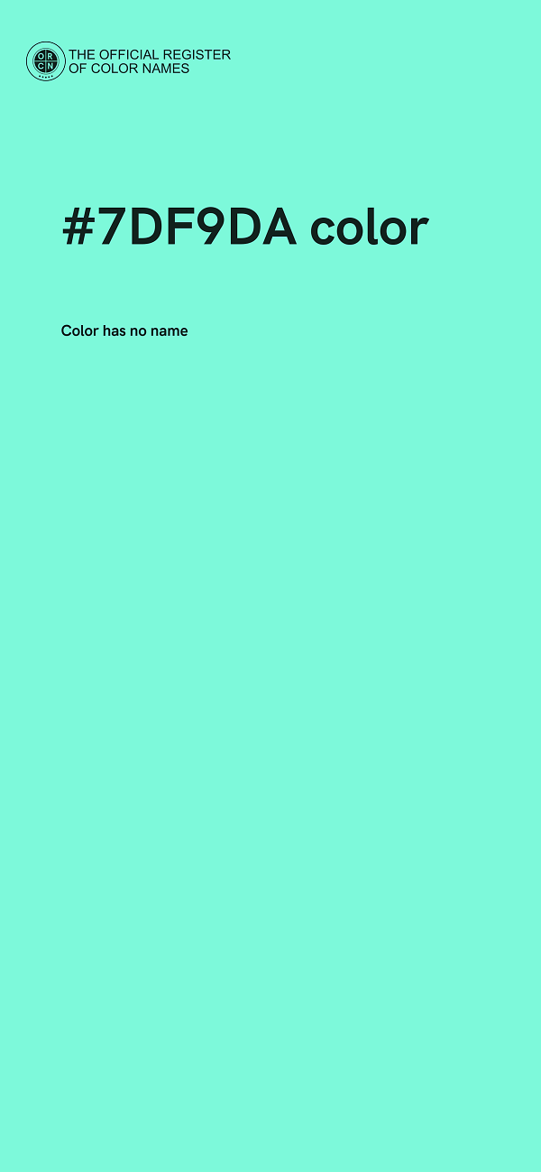 #7DF9DA color image