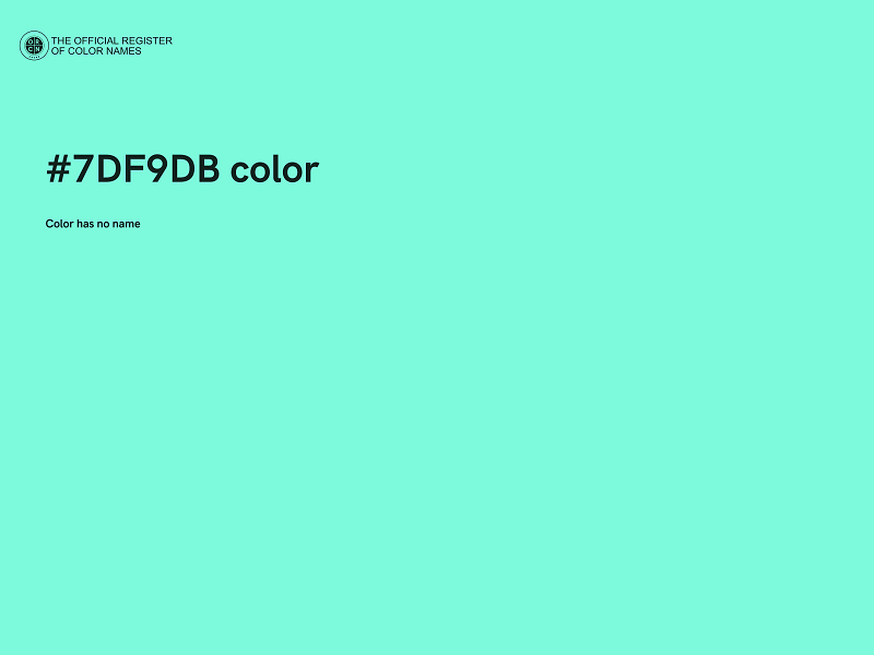 #7DF9DB color image