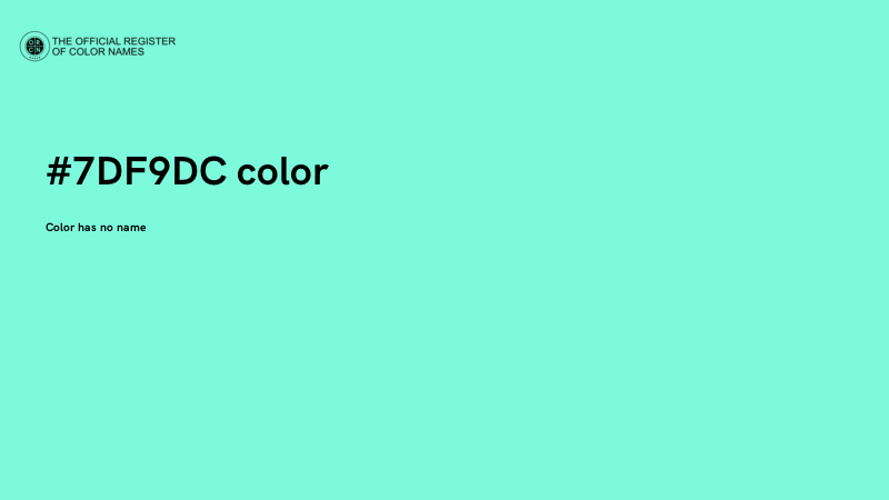 #7DF9DC color image