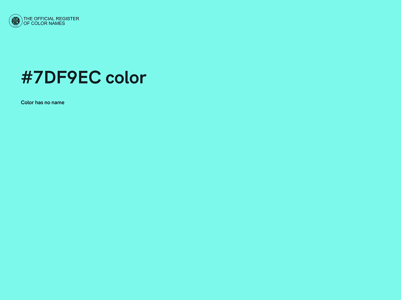 #7DF9EC color image