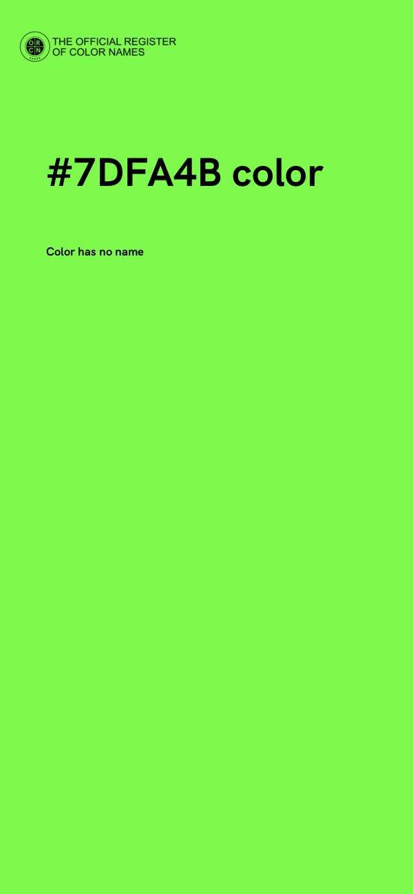 #7DFA4B color image