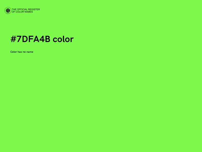 #7DFA4B color image