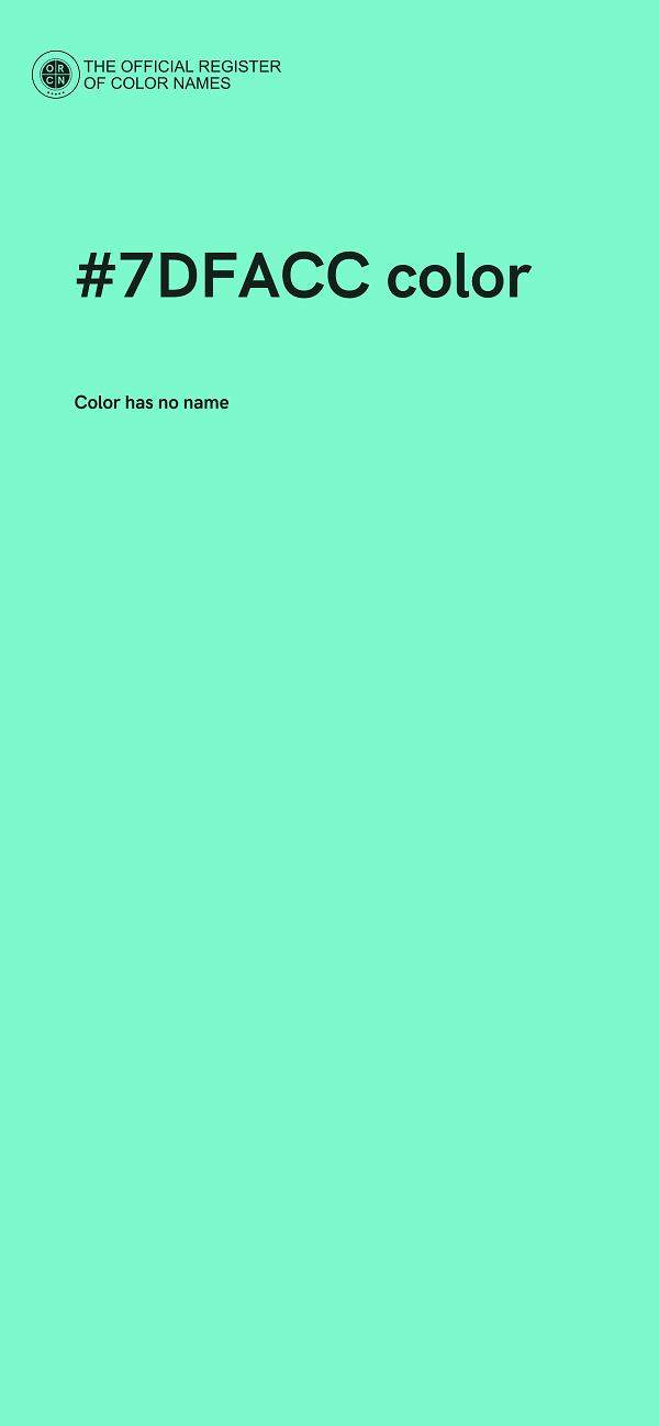 #7DFACC color image
