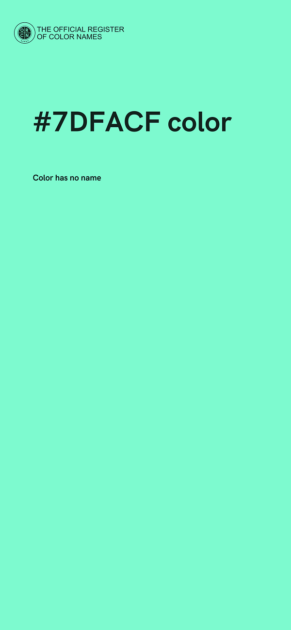 #7DFACF color image