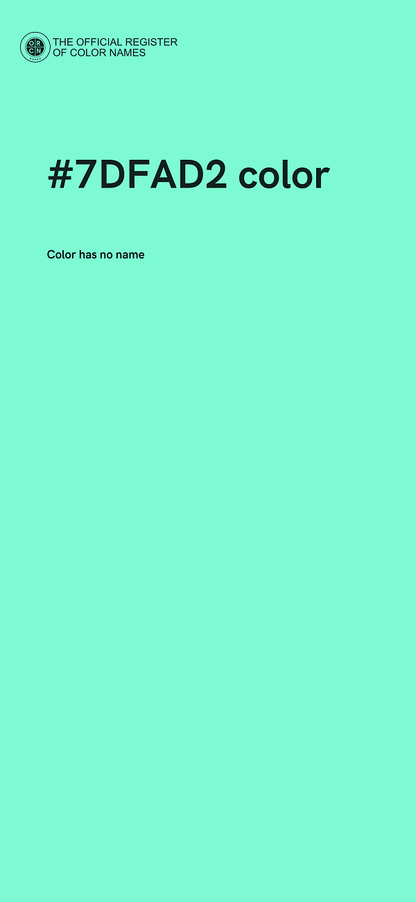 #7DFAD2 color image