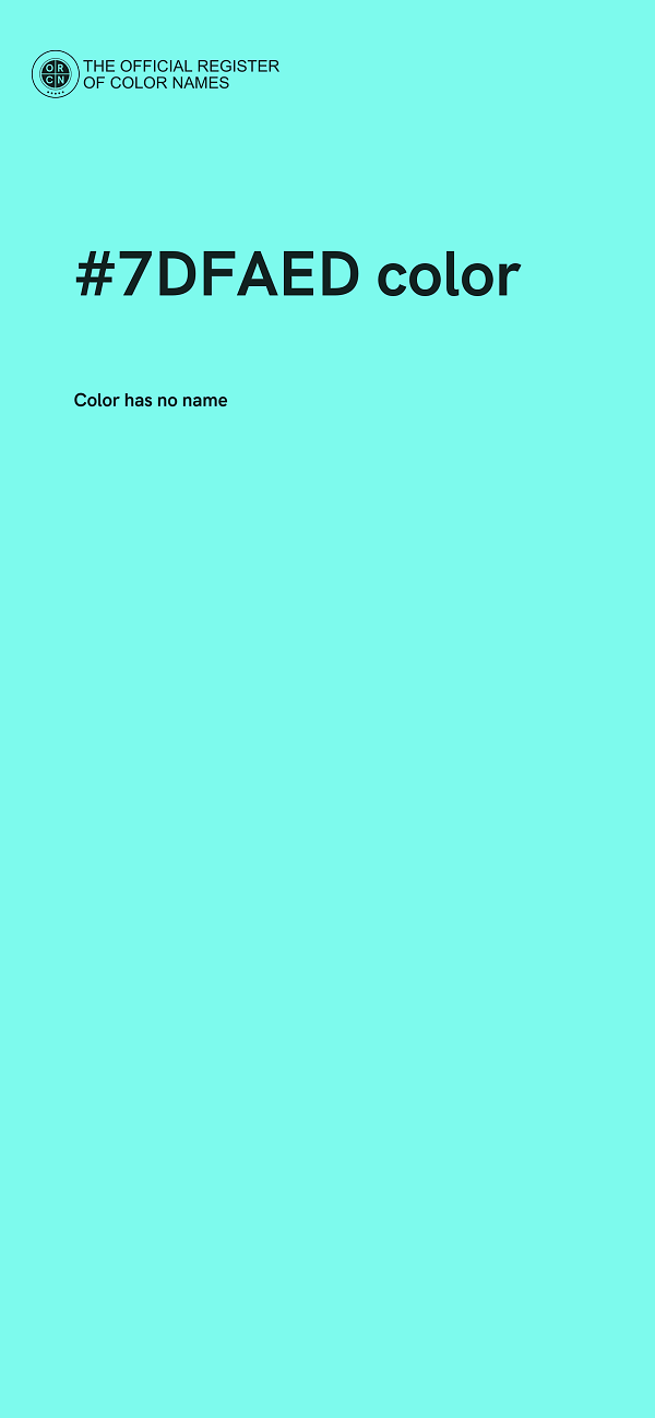 #7DFAED color image
