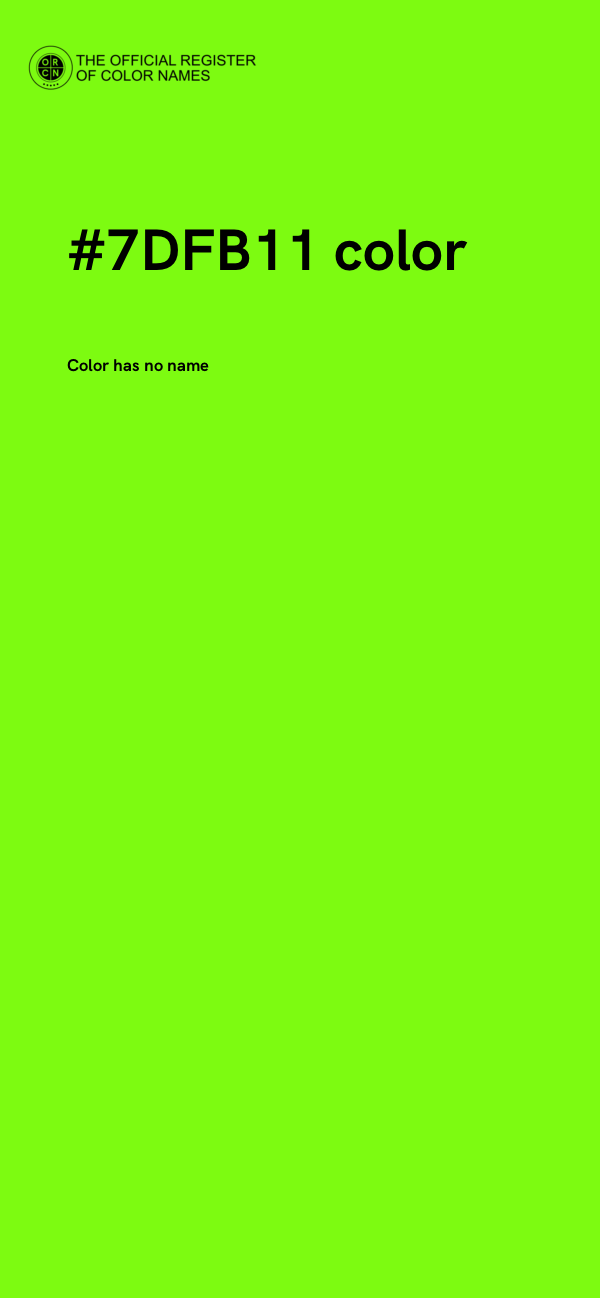 #7DFB11 color image