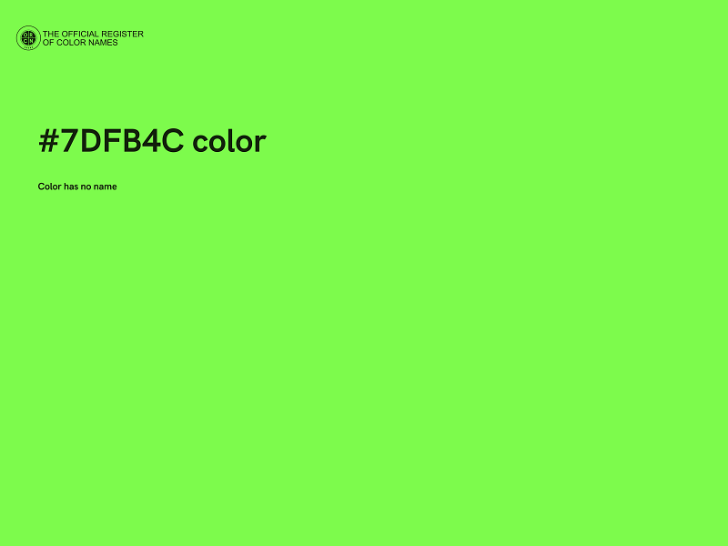 #7DFB4C color image
