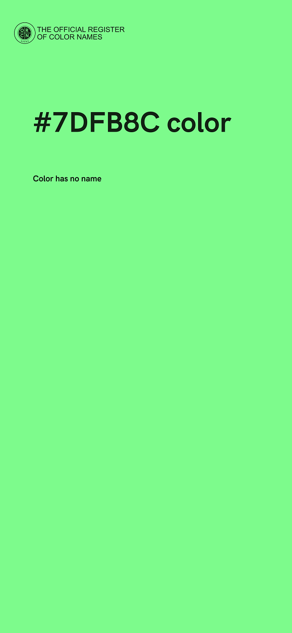 #7DFB8C color image
