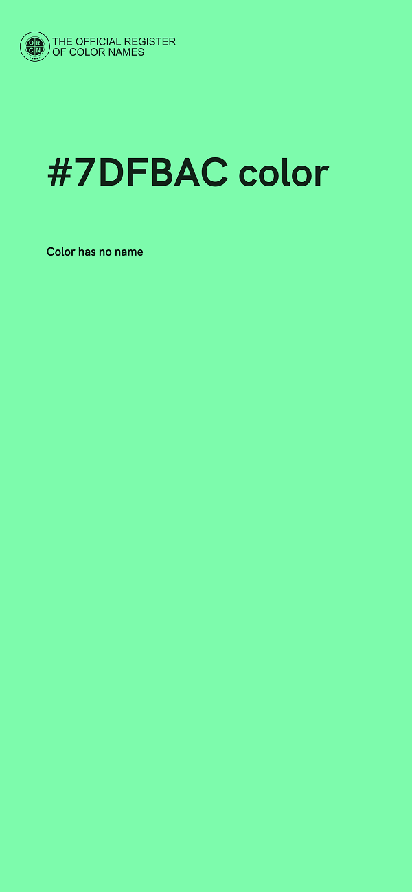 #7DFBAC color image