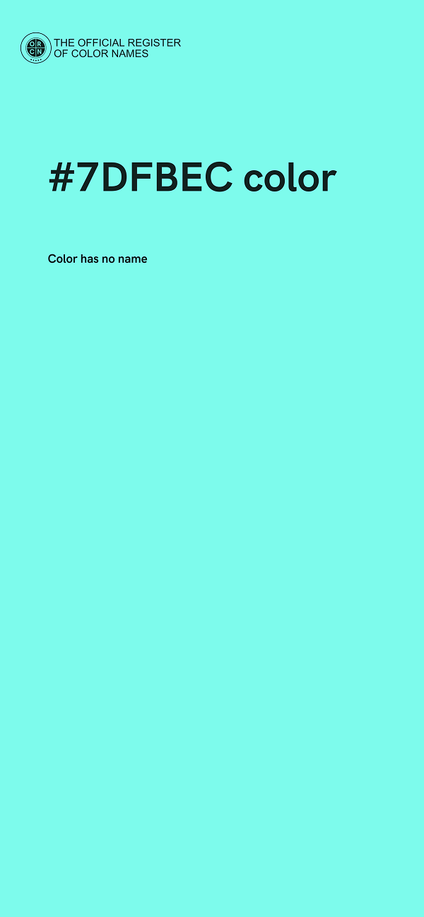 #7DFBEC color image