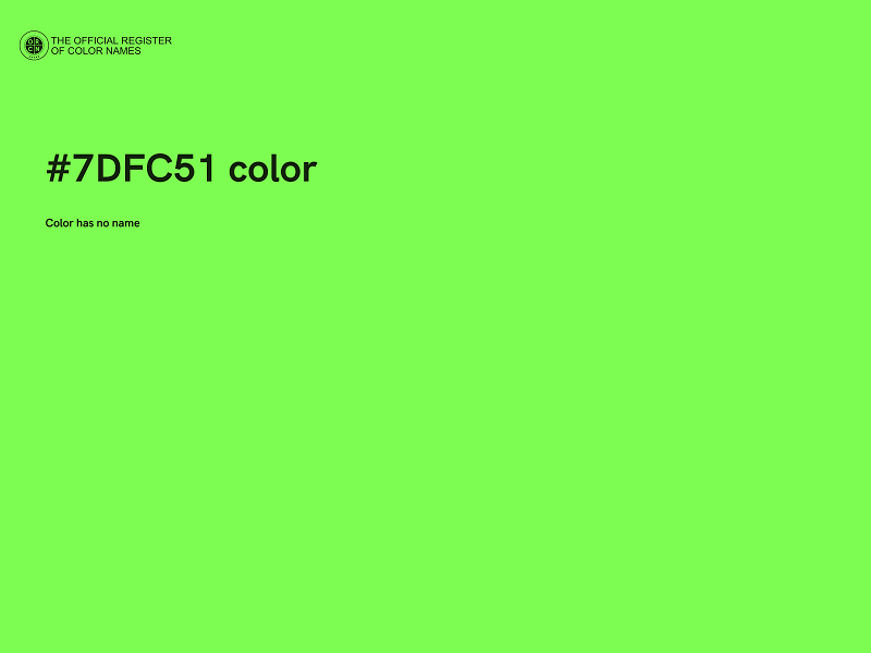 #7DFC51 color image