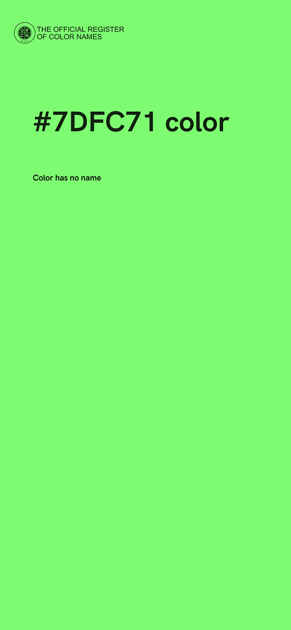 #7DFC71 color image