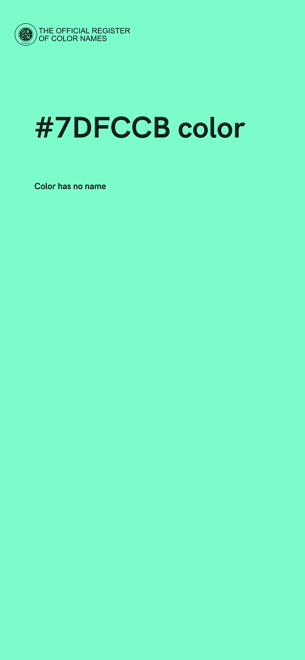 #7DFCCB color image
