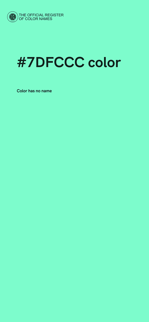 #7DFCCC color image