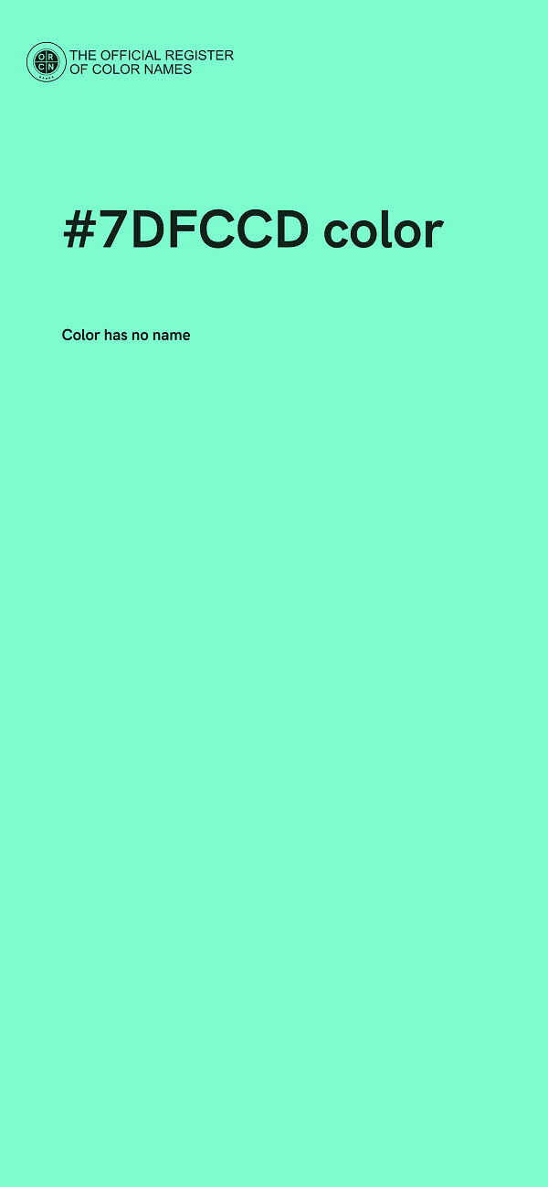 #7DFCCD color image