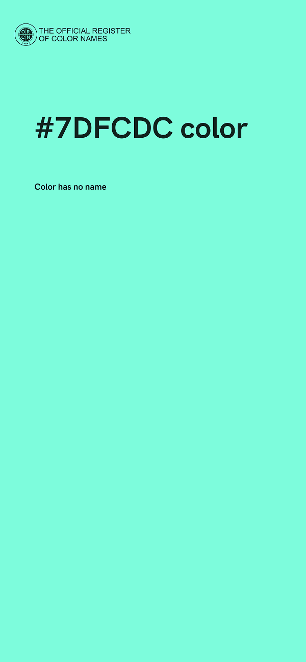 #7DFCDC color image