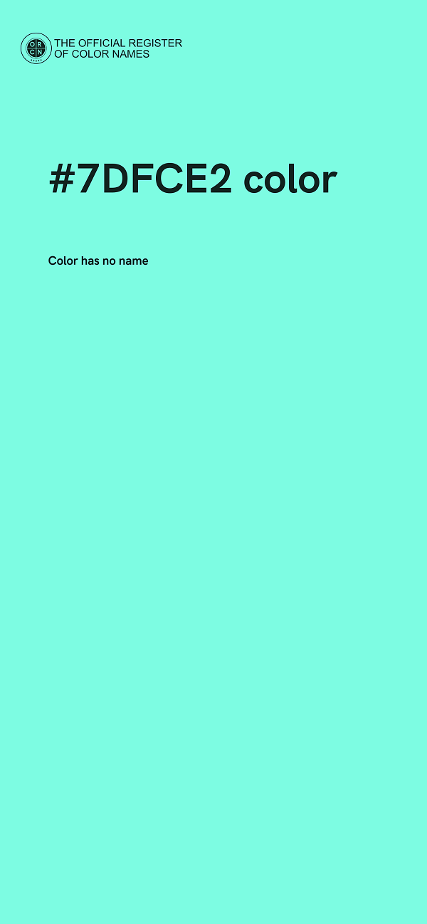 #7DFCE2 color image