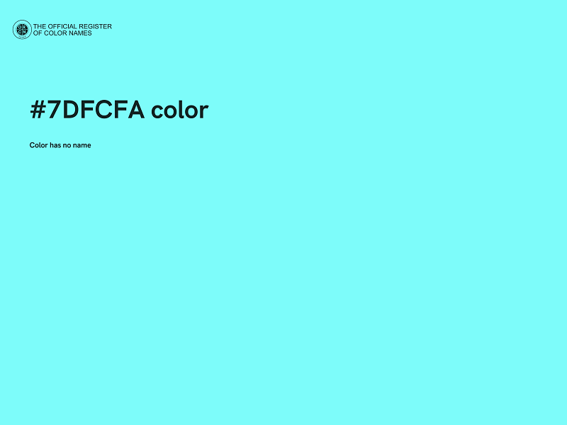 #7DFCFA color image