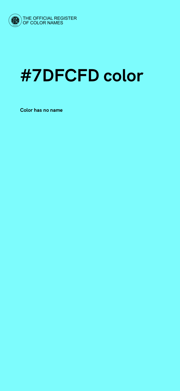 #7DFCFD color image