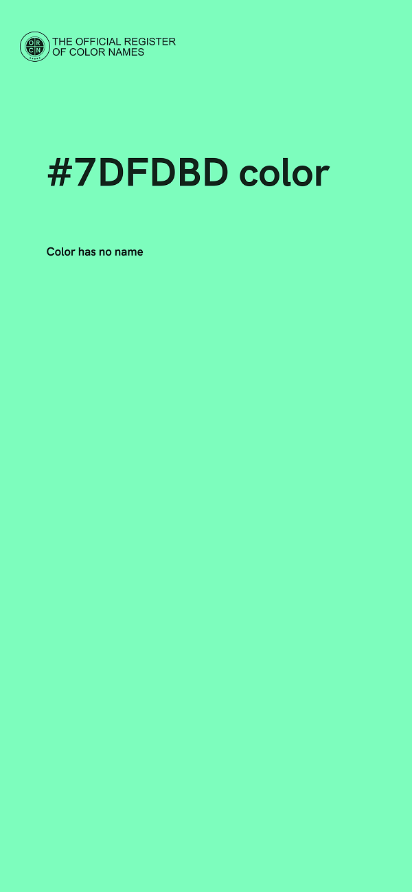 #7DFDBD color image